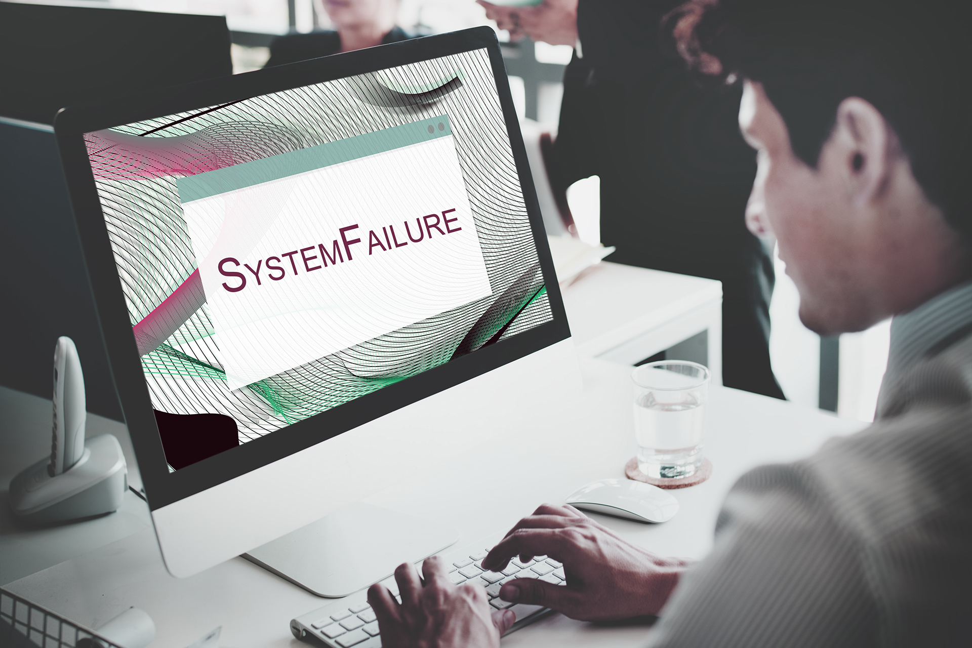 Error Halted System Disconnect Caution Concept