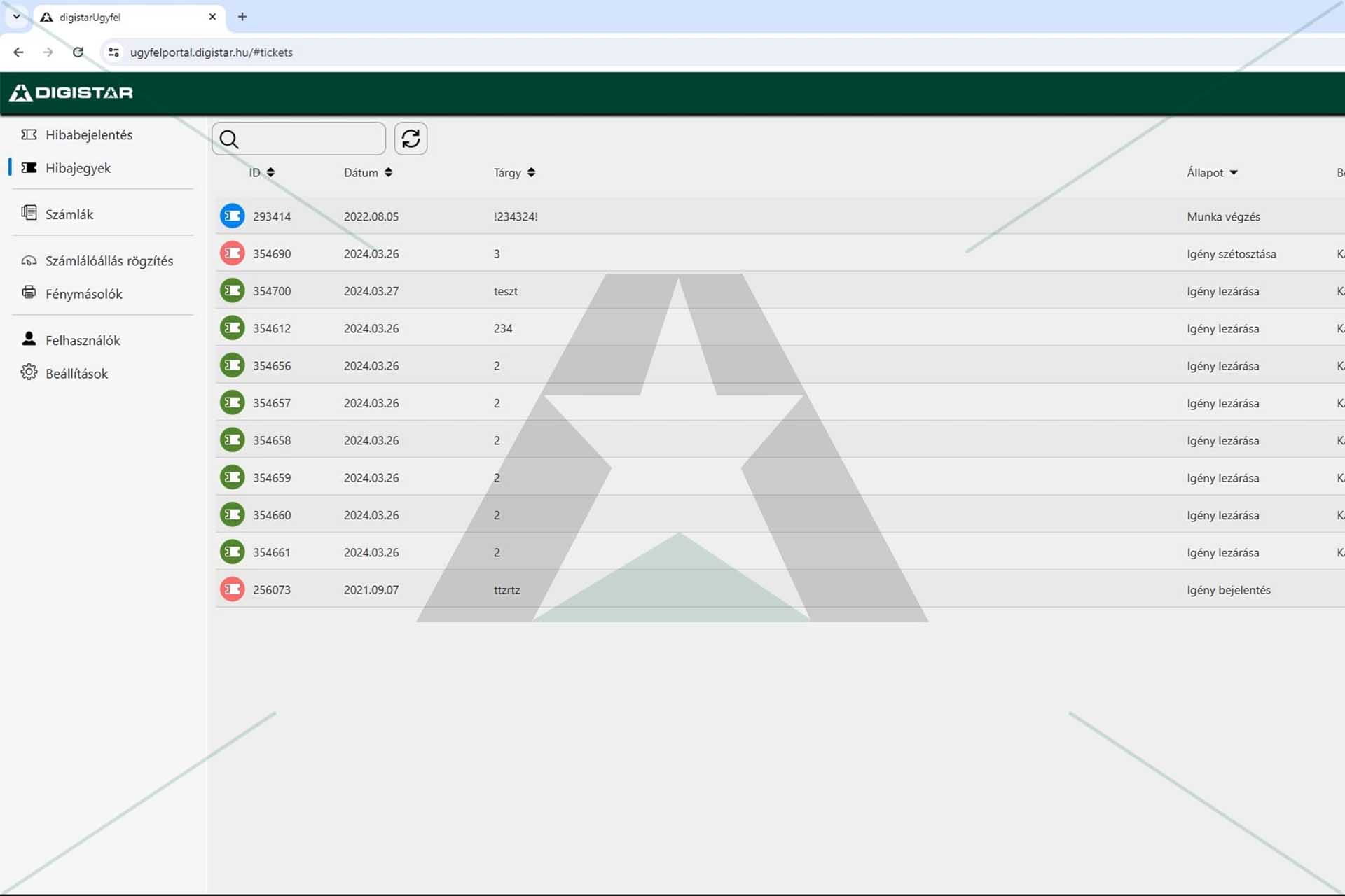 Hogyan működik a hibajegyek kezelése?